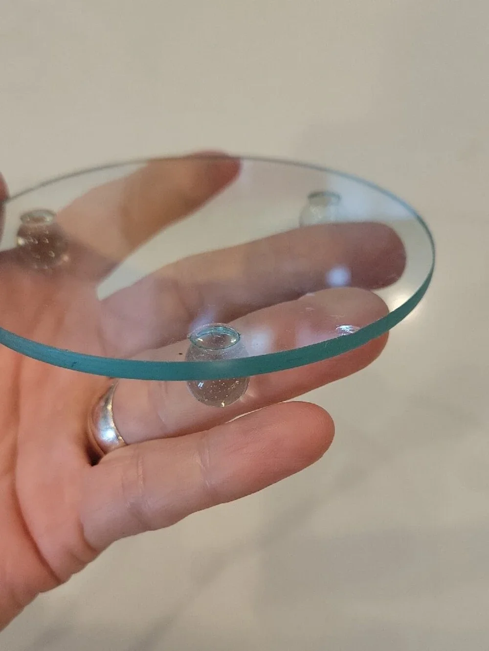 Free With Purchase Yankee Candle Clear Round Glass Holder
